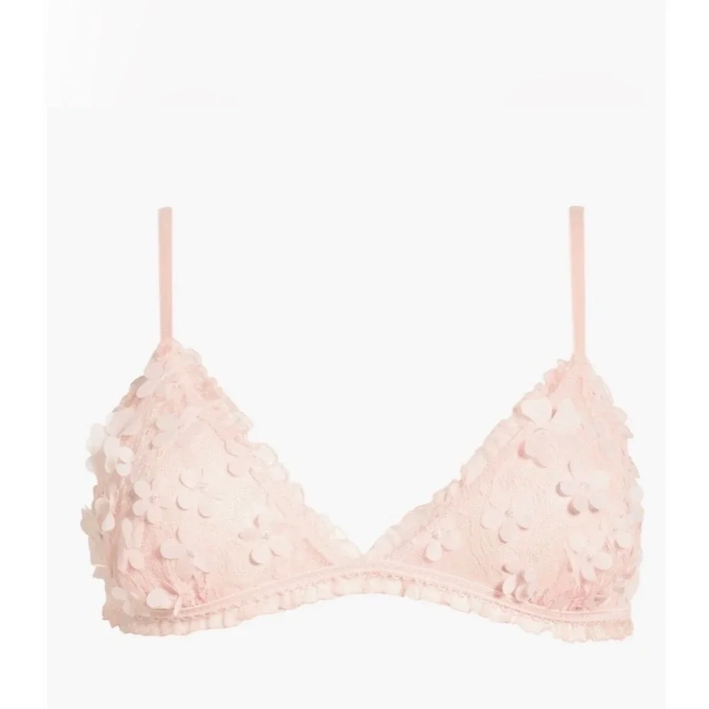 Intimately Free People Save The Date Bralette Flamingo Flamenco, Small, MSRP $38